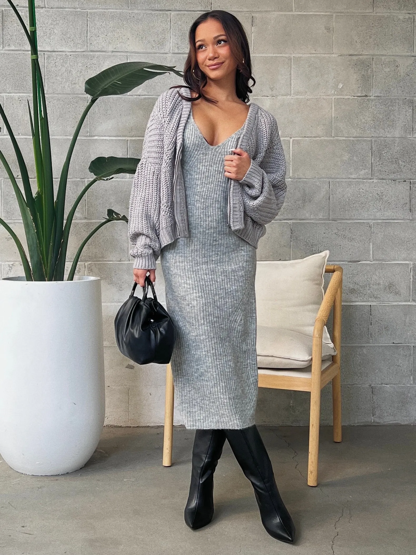 RD STYLE Juliet Long Sleeve V-Neck Cardigan