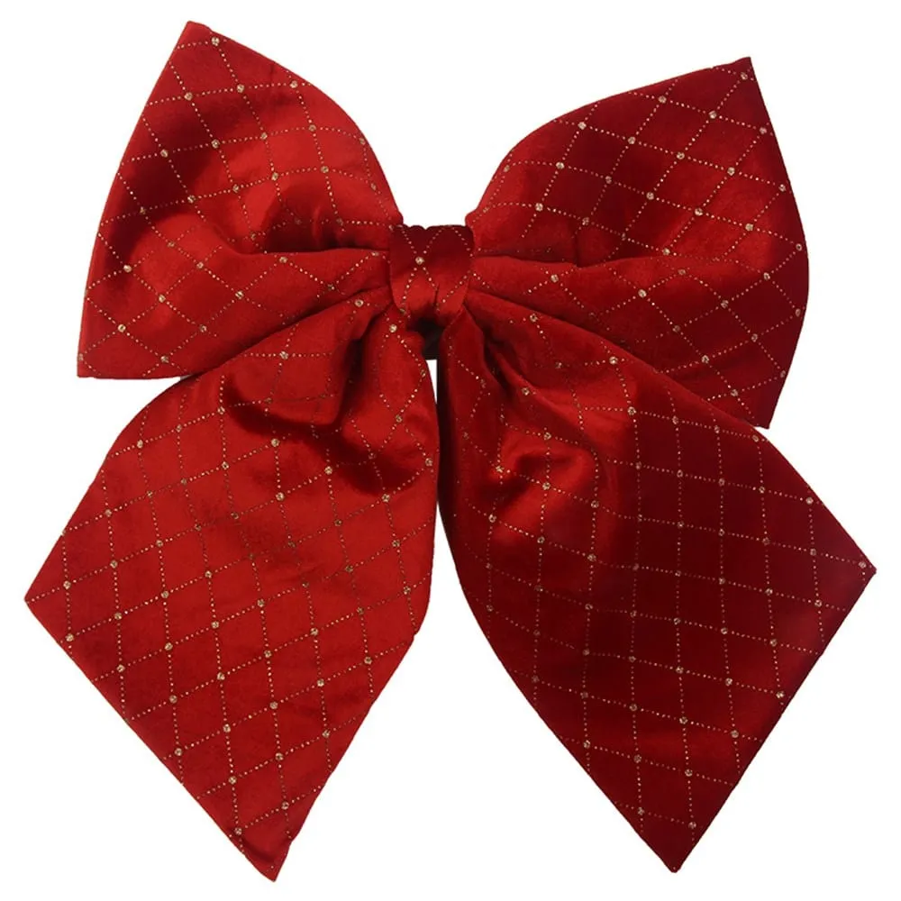 Red Velour Bow (35x40cm)