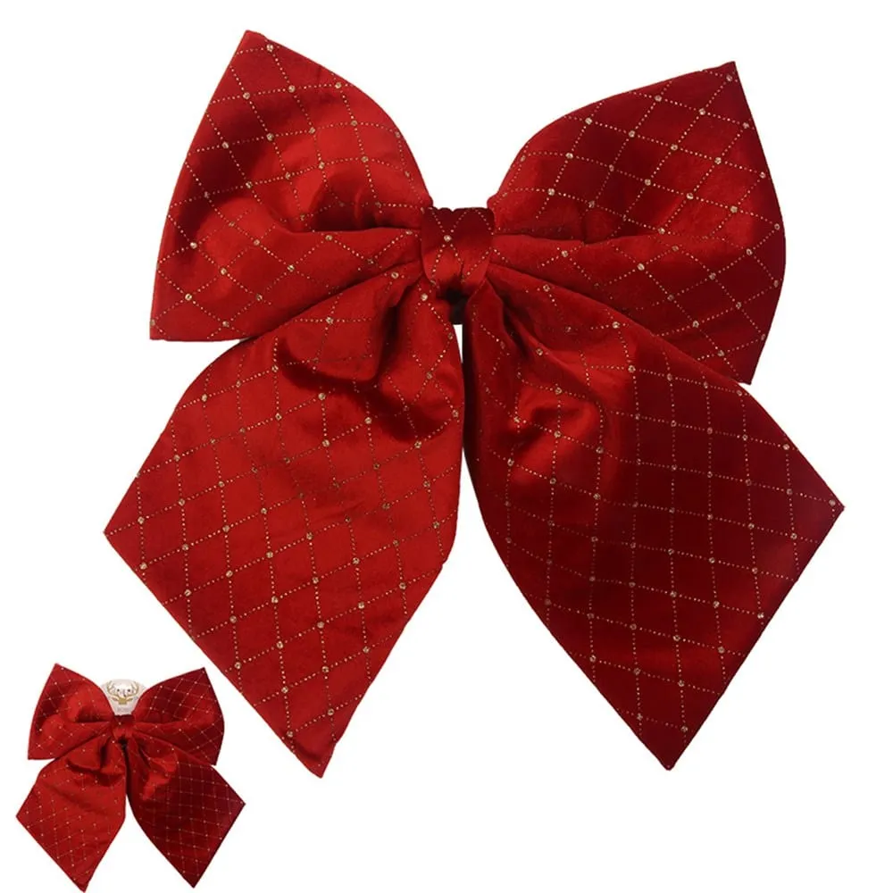 Red Velour Bow (35x40cm)