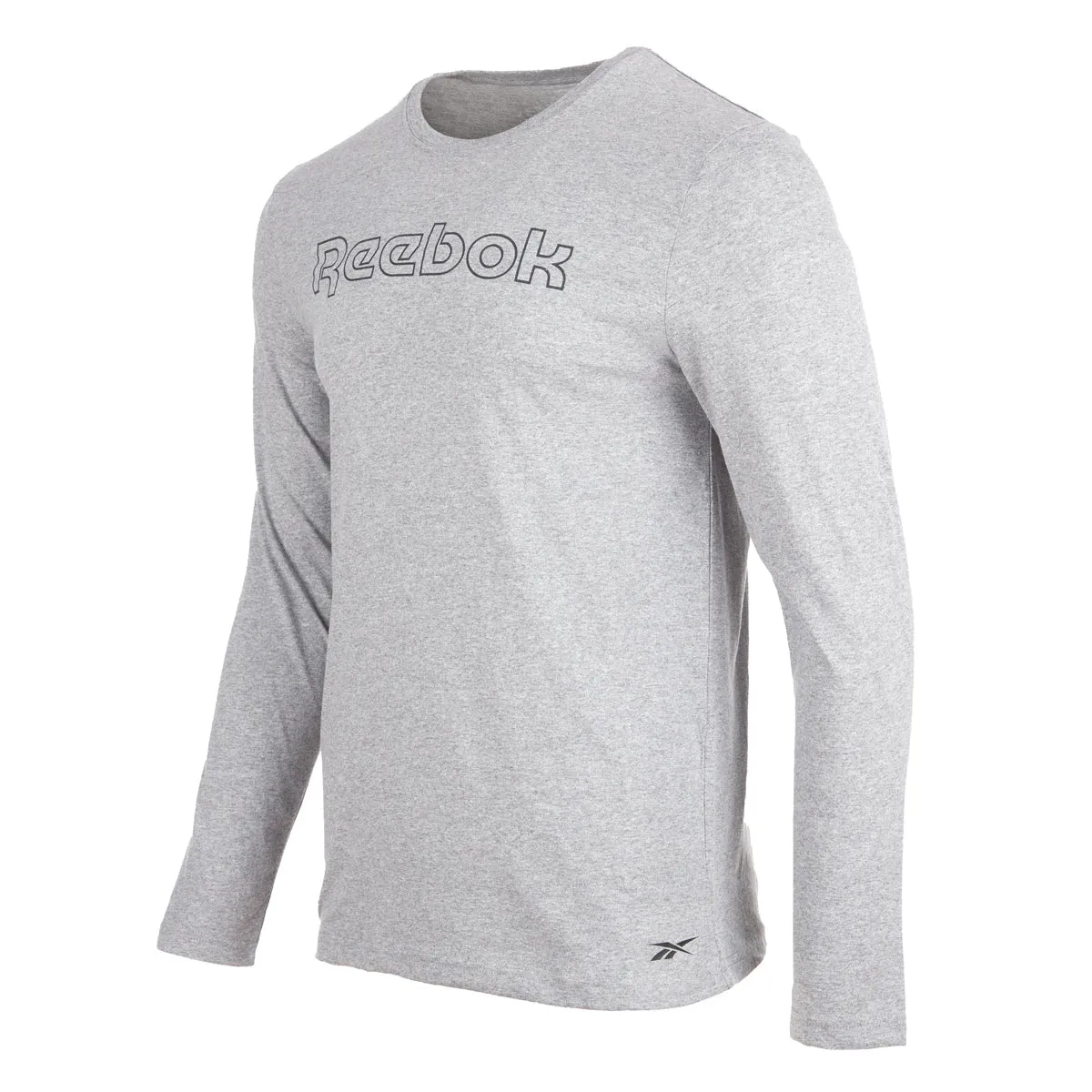 Reebok Men's Lounge Graphic Long Sleeve Crew Tee