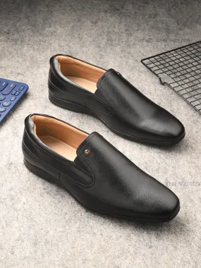 Reine Black Solid Slip-Ons