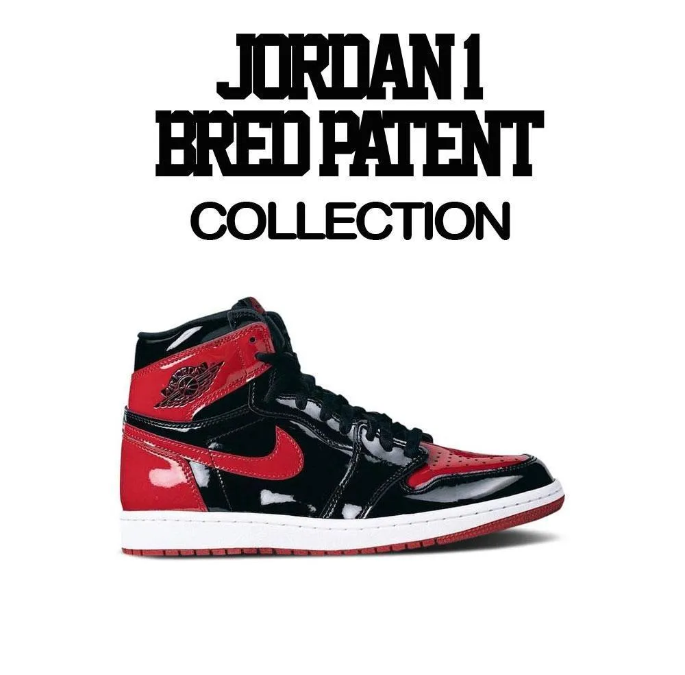 Retro 1 Bred Patent  Raging Face Shirt