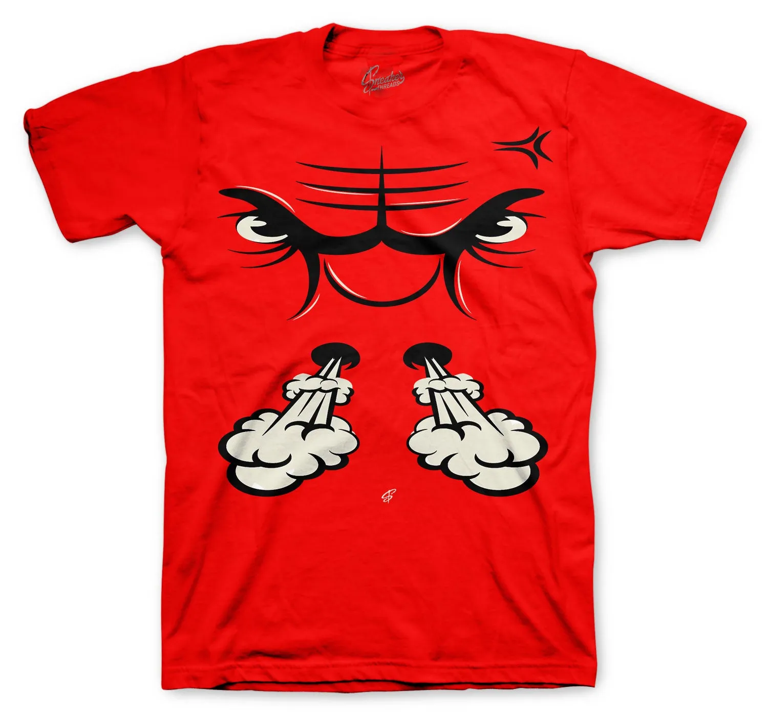 Retro 1 Bred Patent  Raging Face Shirt