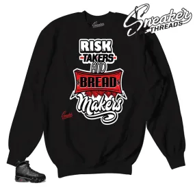 Retro 9 Bred Risk Takers Sweater