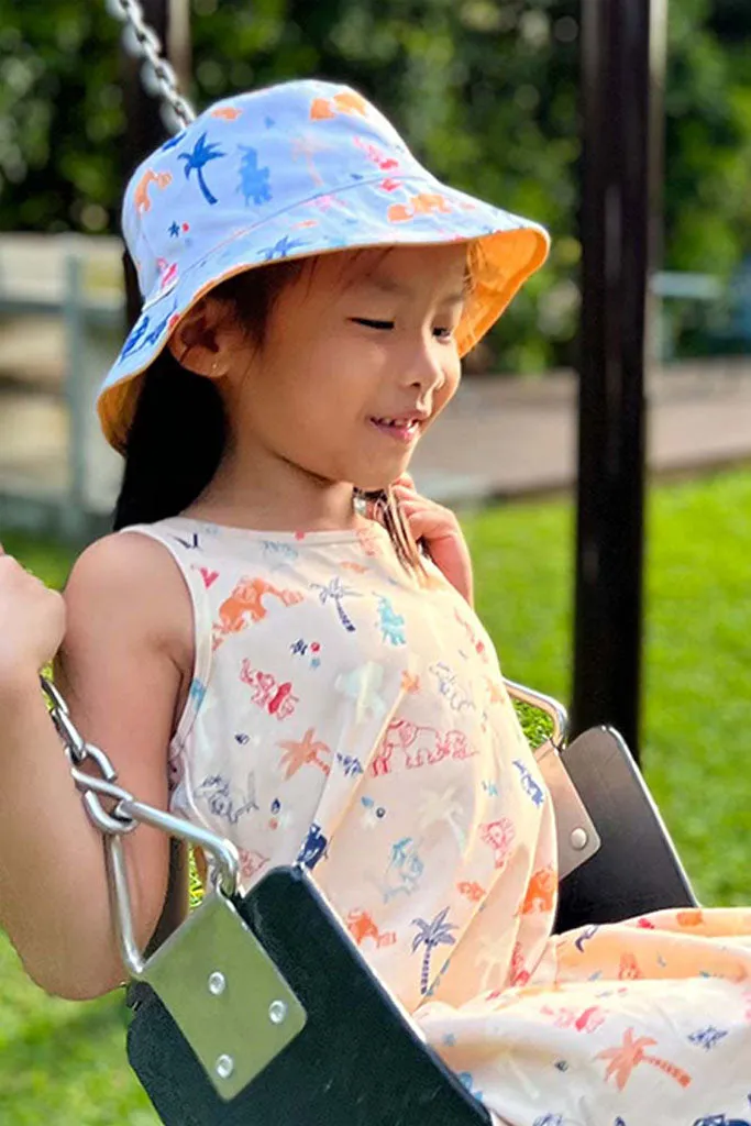 Reversible Bucket Hat (Kids) - Cream Summertime