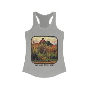 San Juan River, Mexican Hat Utah Women's Ideal Racerback Tank