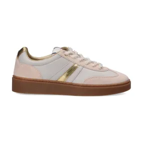 Serafini sneakers Court in pelle-camoscio panna