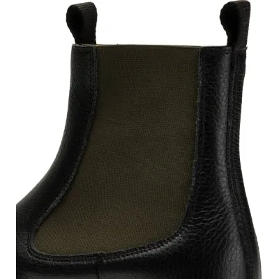 Shoe The Bear Tove Chelsea Boot-Black/Khaki-STB2072