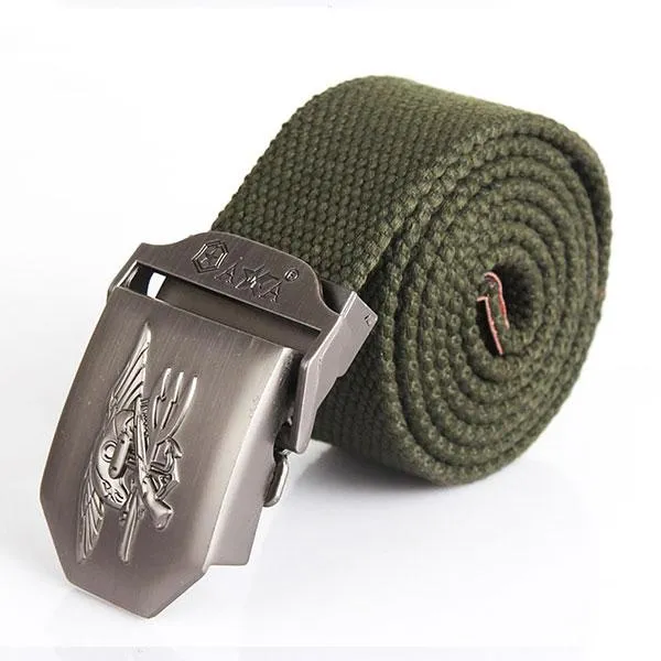 Solid Color Airborne Military Men Belt