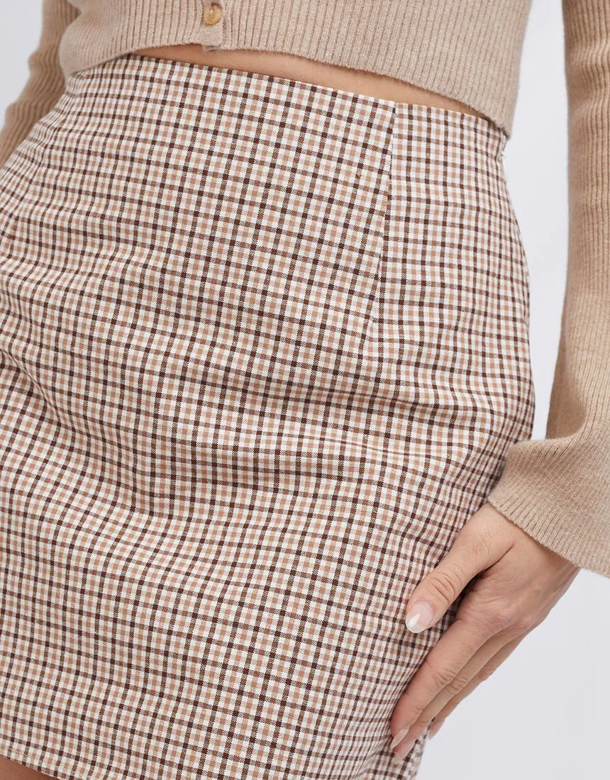 Spencer Check Skirt