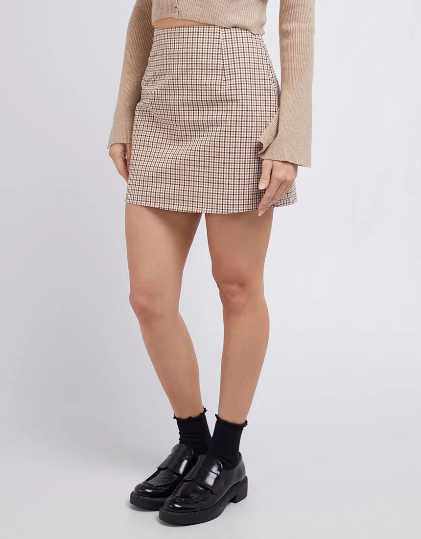 Spencer Check Skirt