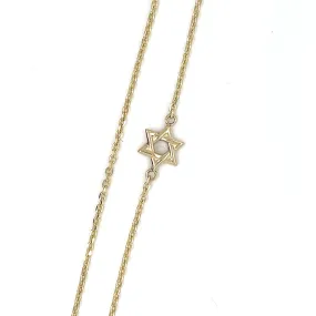 Star of David Bracelet 14k