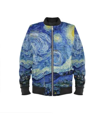 Starry Night/Self Portrait Men's Bomber Jacket