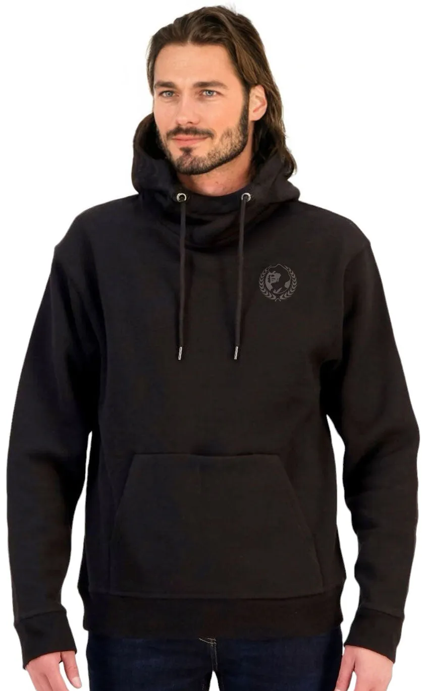 STW 0245/170 ― Eco Kapuzen-Sweatshirt mit doppelt gefütterter, schwerer Kapuze - Schwarz