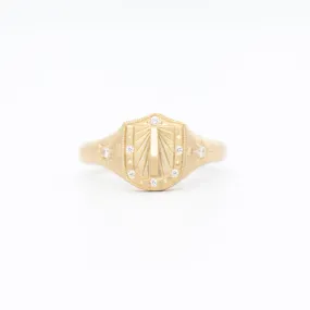 Sundial Signet Ring