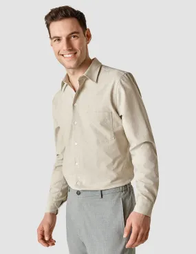 Tech Linen Casual Shirt Sandshell