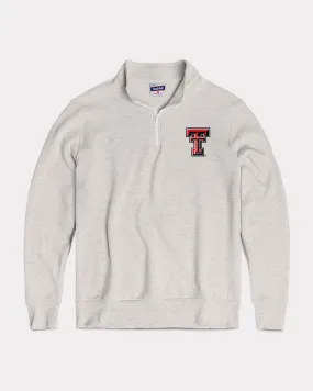 Texas Tech Ash Grey Quarter Zip