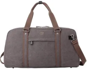 Troop London Organic Cotton Travel Holdall Duffel Bag | Charcoal