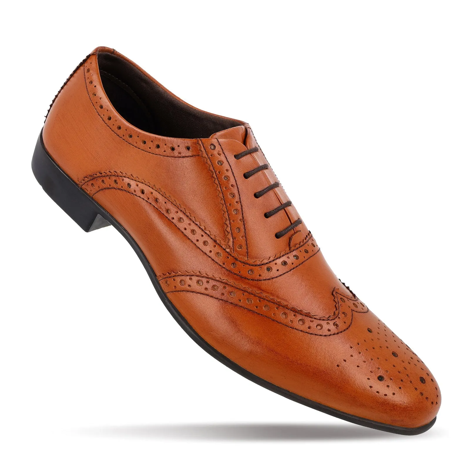 Walkaroo  Leather Men formals Shoes - WF6055 Tan