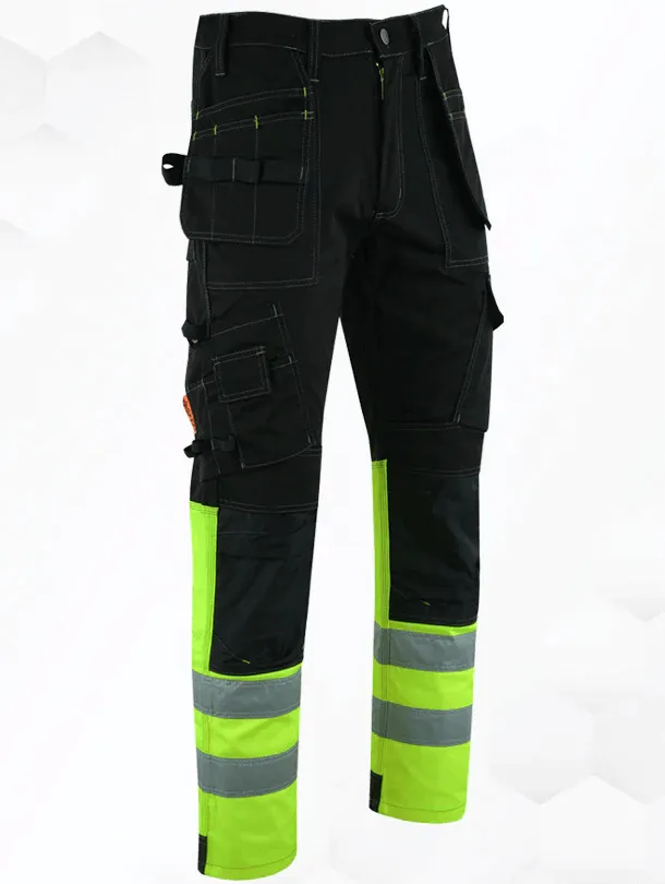 WrightFits Hi-Vis Flash Pro Cargo Heavy Duty Work Trousers