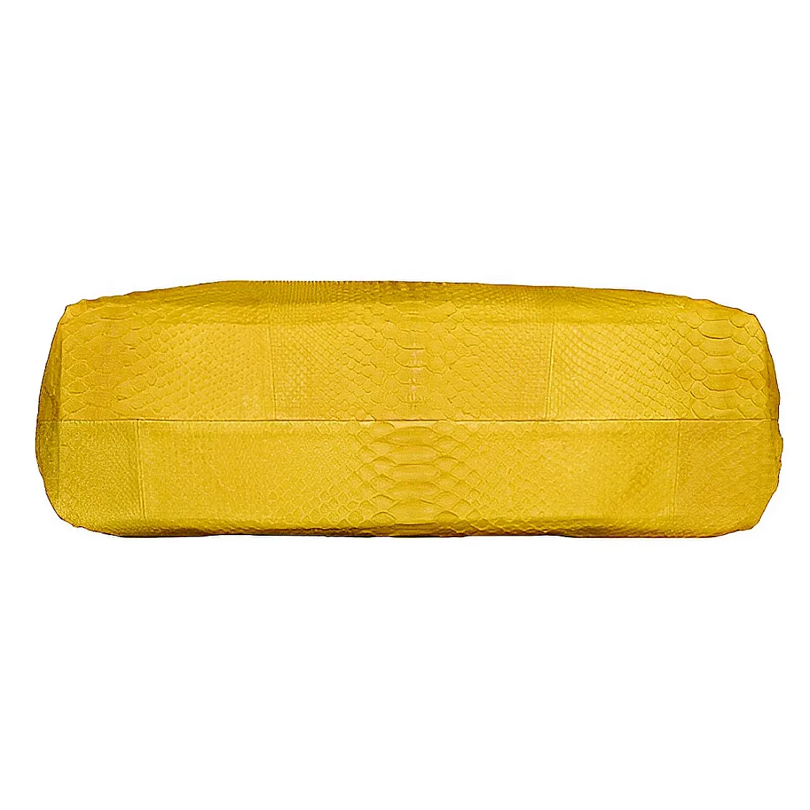 Yellow Glazed Jumbo Shoulder Bag