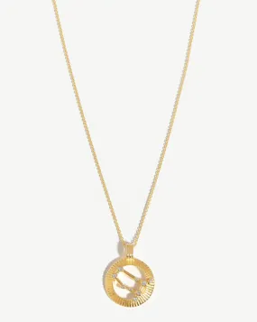 Zodiac Constellation Pendant Necklace - Gemini | 18ct Gold Plated Vermeil/Gemini